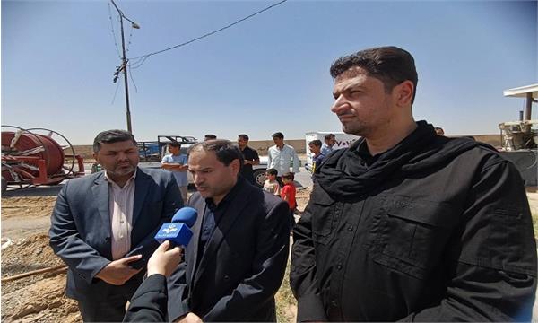 عملیات اجرایی طرح ملی فیبر نوری در نهمین شهرستان خوزستان