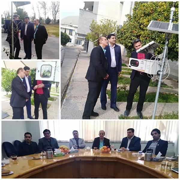 بازدید از سامانه آبیاری هوشمند کارخانجات مخابراتی ایران